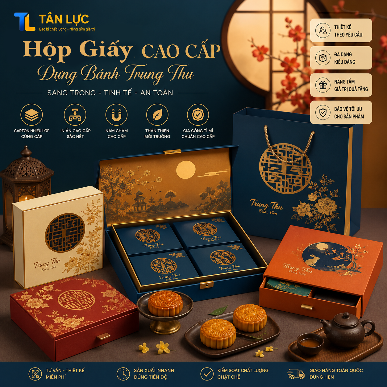 Hộp Quà Tặng Bánh Trung Thu Cao Cấp